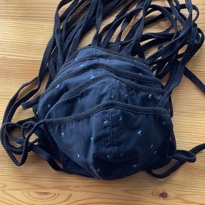 Pack of 5 unworn 3-layer cotton surgical masks